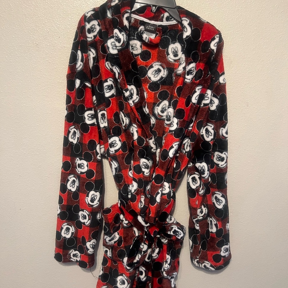 Disney Mickey Mouse Plush Red and Black Fabric